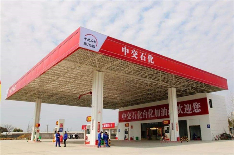 华阴加油站钢结构网架案例6